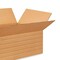 100 Pack Heavy Duty Multi Depth Corrugated Cardboard Boxes for Moving Shipping and Storage 15 x 11 1⁄8 x 6 inch